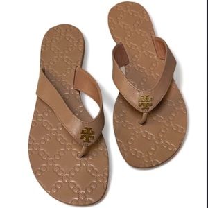 Tory Burch Monroe Thong | Light Makeup Color | Ladies Size 9 1/2 EUC